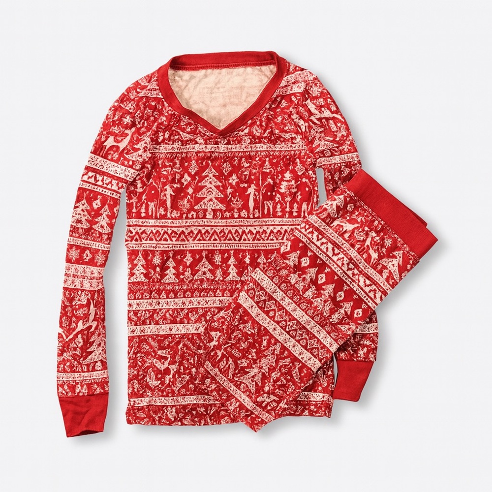 🎄 Little Sleepies “Disney Christmas Fair Isle” Long Sleeve Pajama Set (3T)